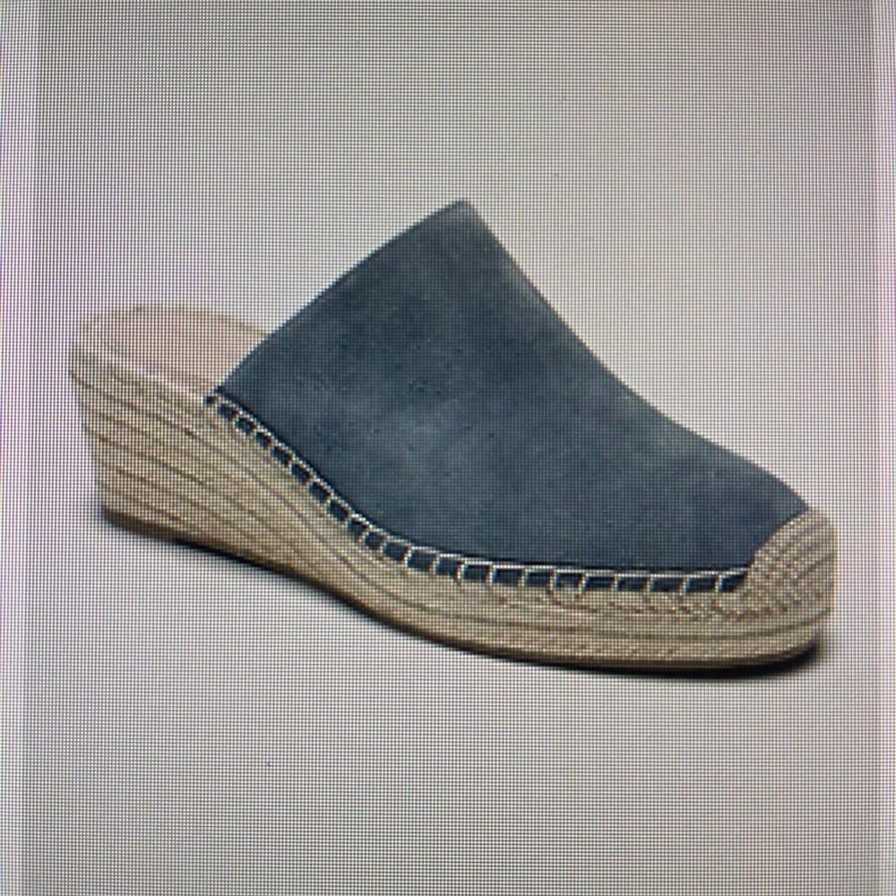 Espadrille wedge mule